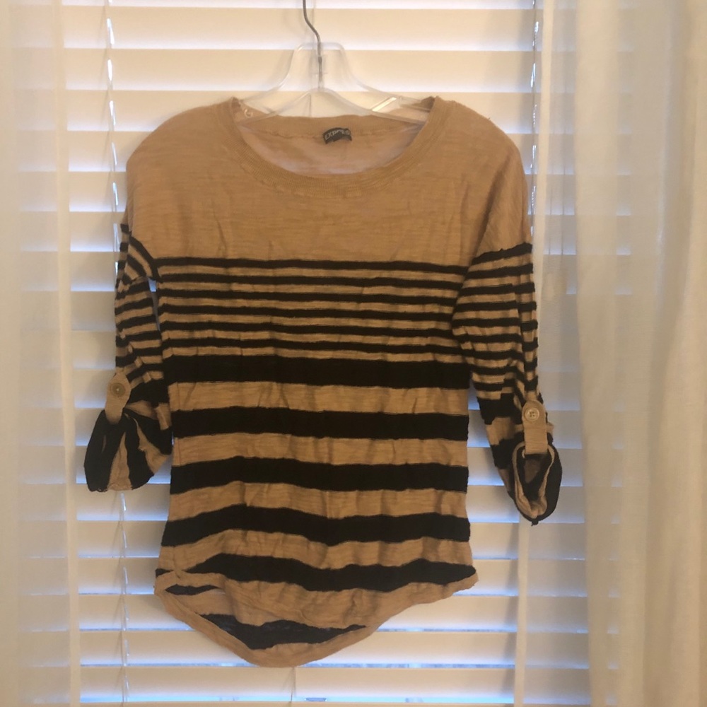 Express striped long sleeve shirt